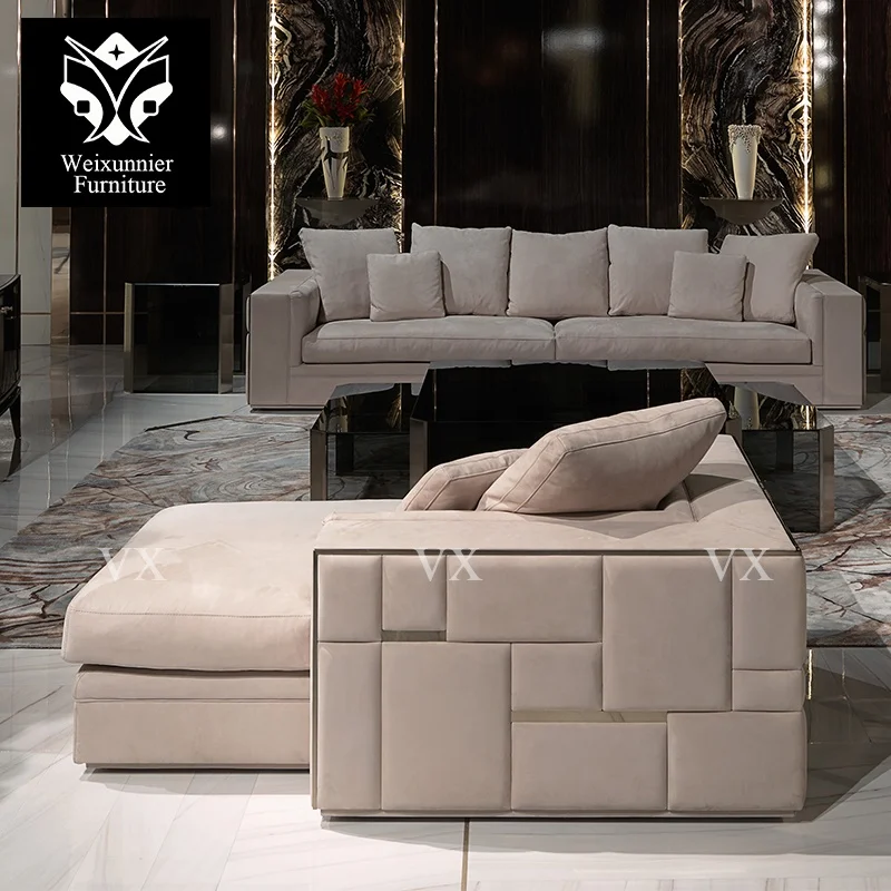 Contemporary modern leather sofa hotel lobby 1+2+3 seater sectionals couch sofa set luxury home living room three seater sofa