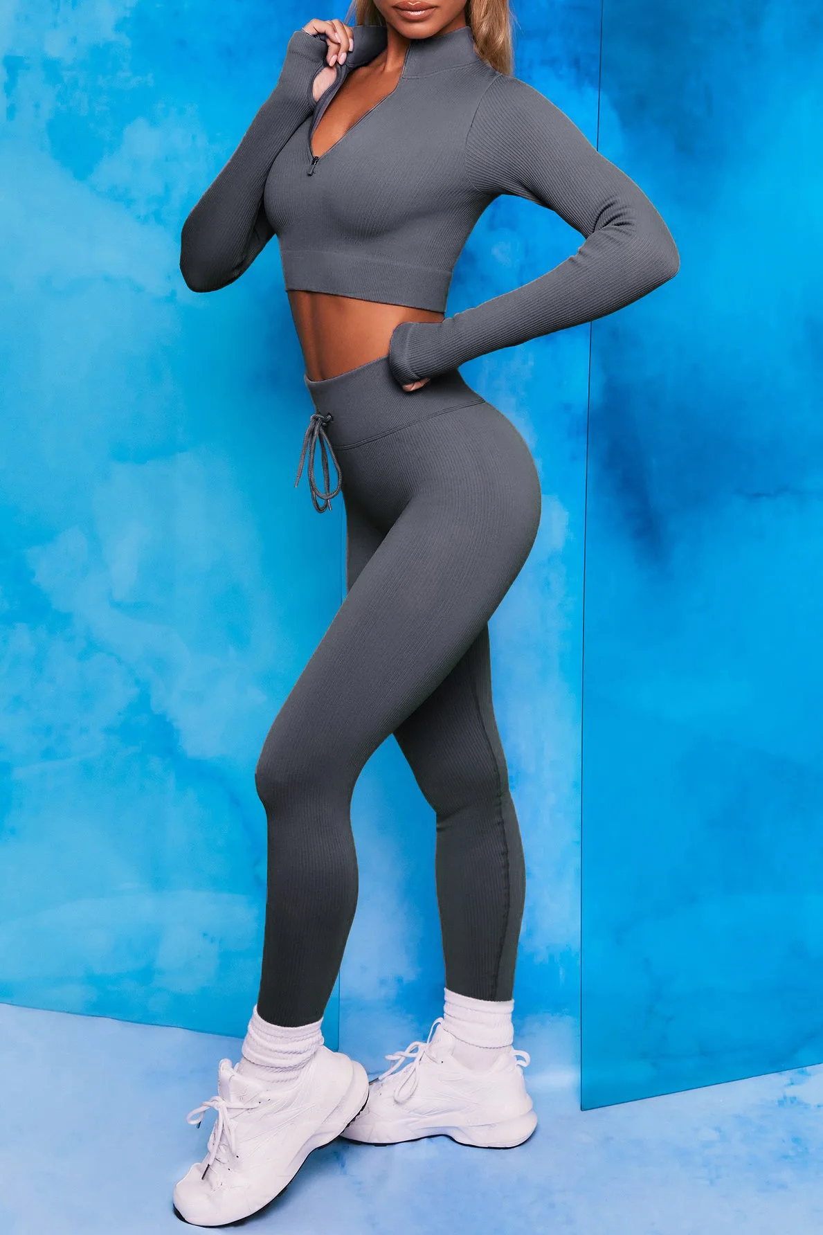 Женский спортивный костюм с логотипом на заказ, спортивная одежда, бюстгальтер, бесшовные леггинсы и куртка для йоги большого размера, комплект из 6 предметов, одежда для фитнеса