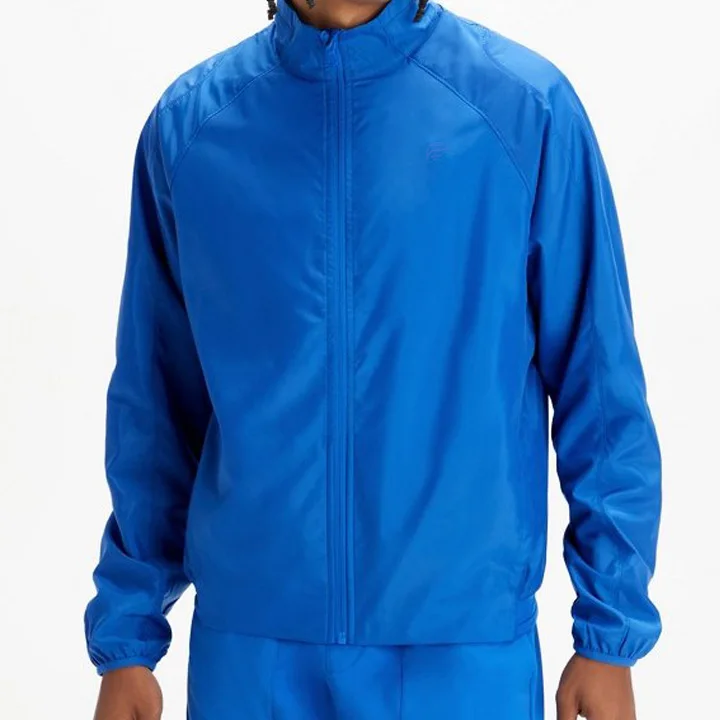 Hot Selling  Custom 100% Recycled Polyester Lightweight Water repellent the Interval Men Casual Jacket  with Side zip pockets