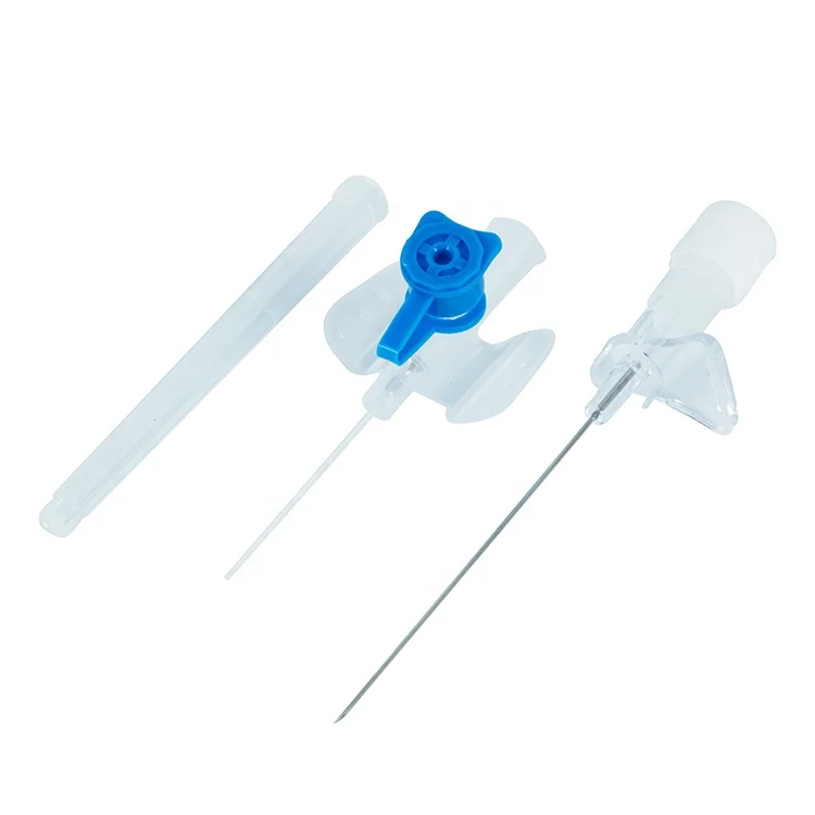 Disposable Needles 14G-26G Cannula Butterfly Type Parts Of Iv Catheter 26G With Small Wings