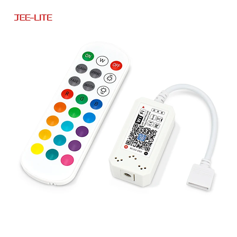 JEE-LITE 43g magic home pro app android out strobe 24keys rgb wifi music led controller with 3 years warranty