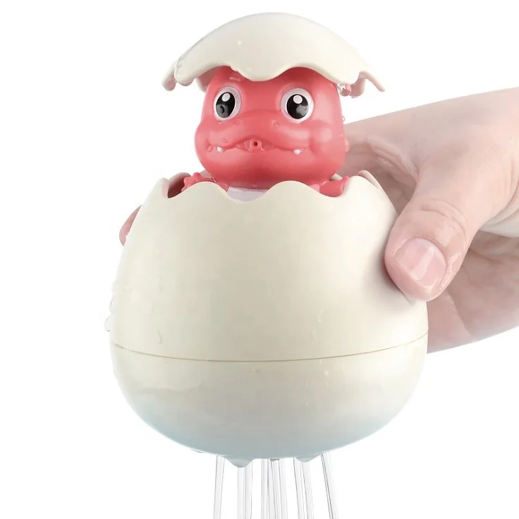 Baby shower ванная комната комплект пластикового распылительного воды яйцевидной формы плавающий динозавр Ванна игрушка для