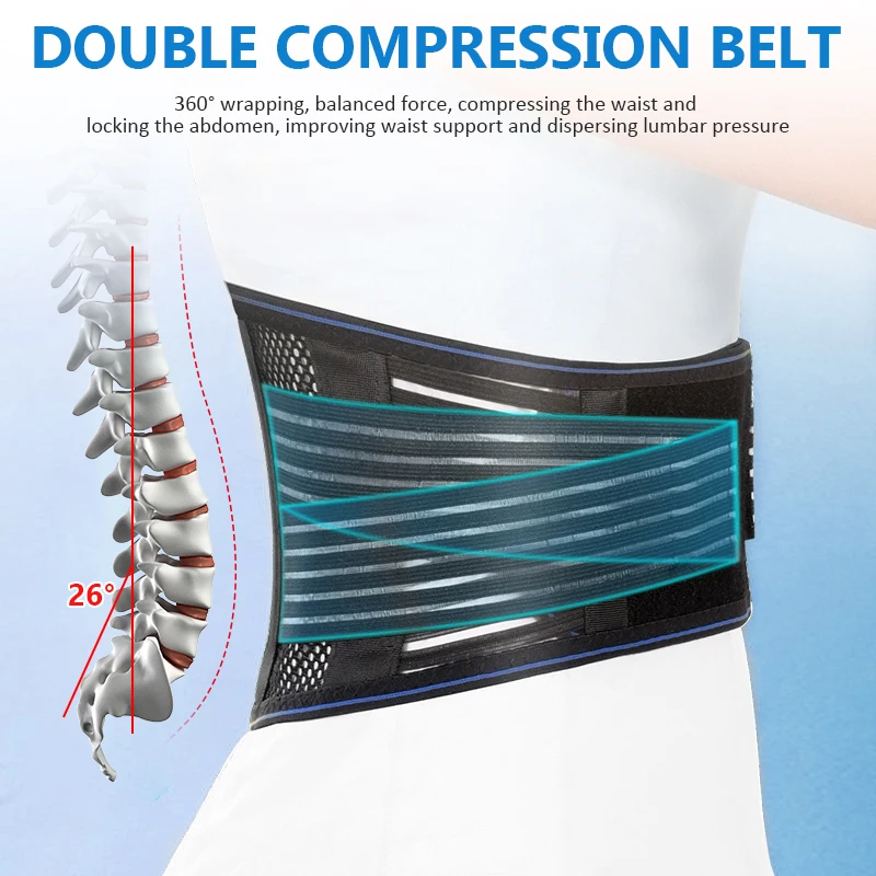 Adjustable sports safety spinal Lumbar Back Waist Support Belt For Weightflifting Spine Lumbar Back Waist Support Braces