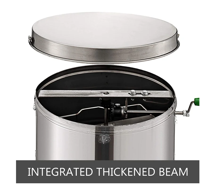 2 рамки, ручная полностью закрытая медовая центрифуга с пластиковой медовой задвижкой, экстрактор меда