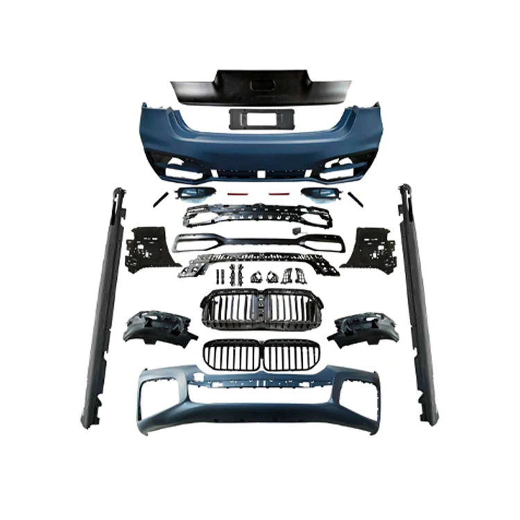 Carbon fiber car body kit modification front and rear bumper black lip grille for BMW 7series G11 G12 upgraded to M760 2016-2021