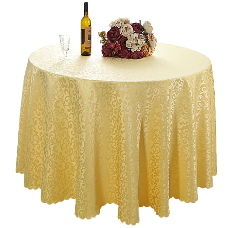 Custom Party Table Cloths Round White Red Wedding Table Cloth Crochet Design