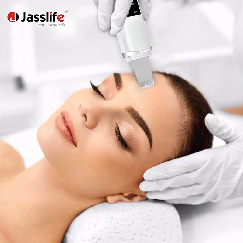Миниатюрный водонепроницаемый электрический аппарат для подтяжки лица, пилинг, ультразвуковой скребок для кожи