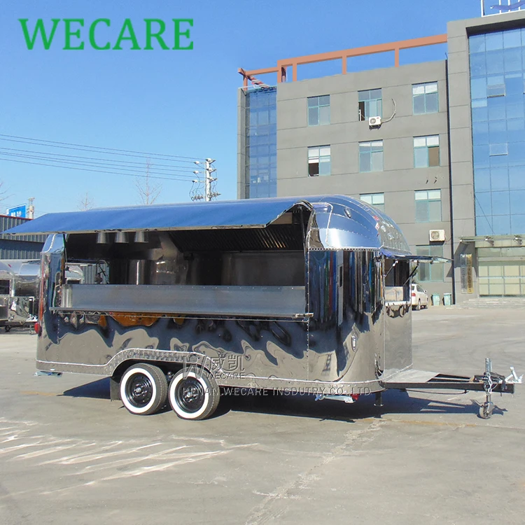 Нержавеющая сталь airstream мобильный пицца кофе Фаст-Фуд Грузовик remorque мобильные пищевые прицепы с полным кухонным оборудованием для продажи