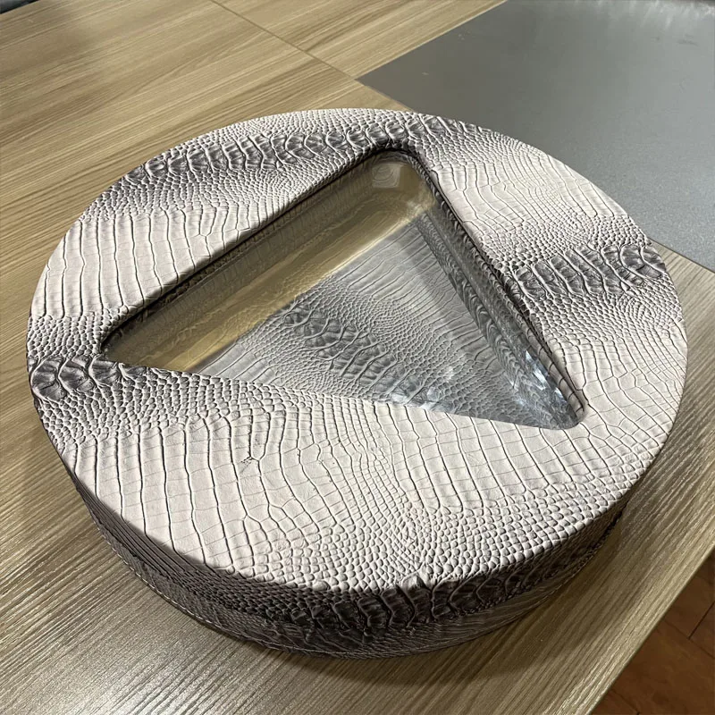 Round Leather Ball Box for Snooker and Billiard Practical Storage Utility Case