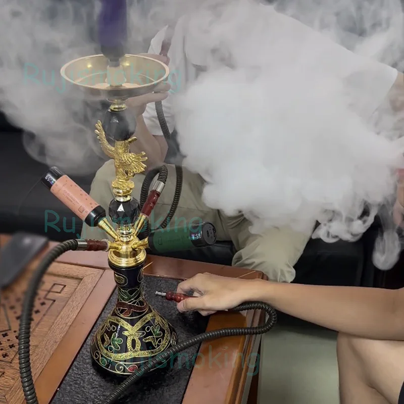Wholesale Shisha Hookah Vaper Electric Hookah Puffs Shisha Travel Cigarette Car Smoking Electronic Shisha Narghile