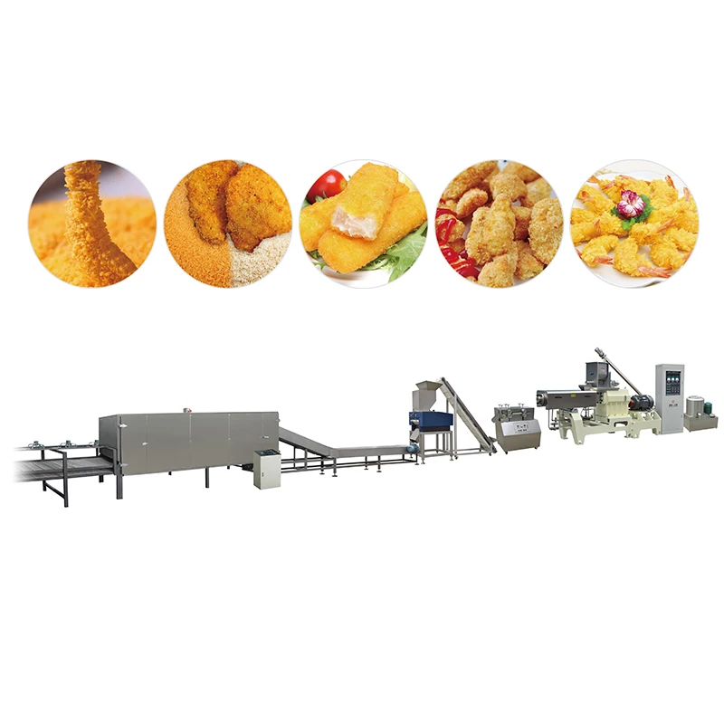 Full Processing Line 200-500kg/h Panko Bread Crumbs Making  Machine