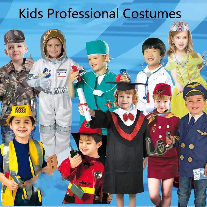 Top Pick Children Field Camouflage Costume Halloween Kids Professional Costumes 3-8 Y Children Military Clothing