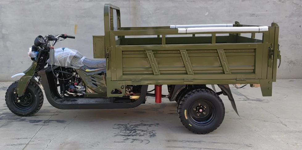 350cc Dump Cargo Motor Tricycle Load Tricycle Motorcycle 5 Wheels Tricycle for Freight