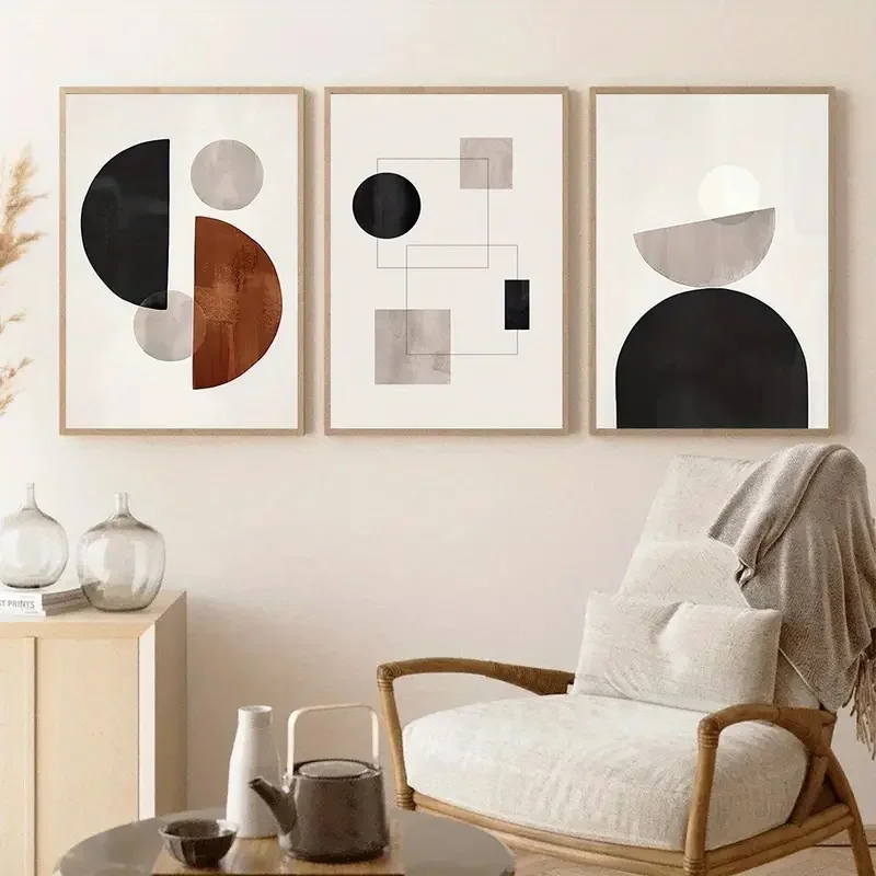 Still Life Oil Painting Abstract Wall Picture 3 Pieces Paintings Set And Wall Arts