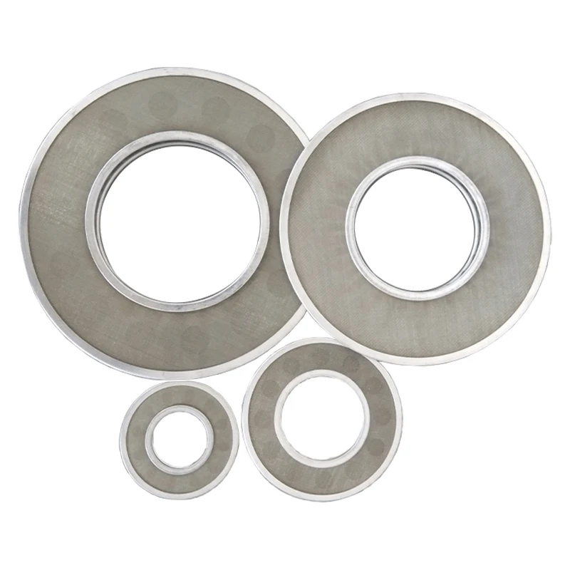 Edge packed metal filter disc Ring-edge filter disc Stainless steel micro round filter mesh