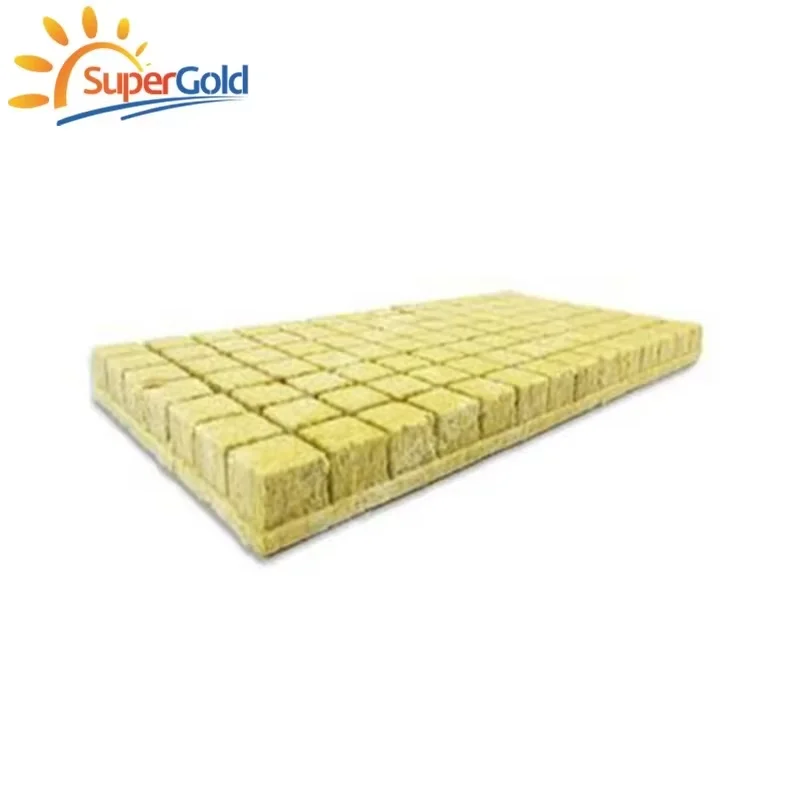 Rock mineral wool hydroponics hydrophobic rock wool sheet agricultural mineral rock wool
