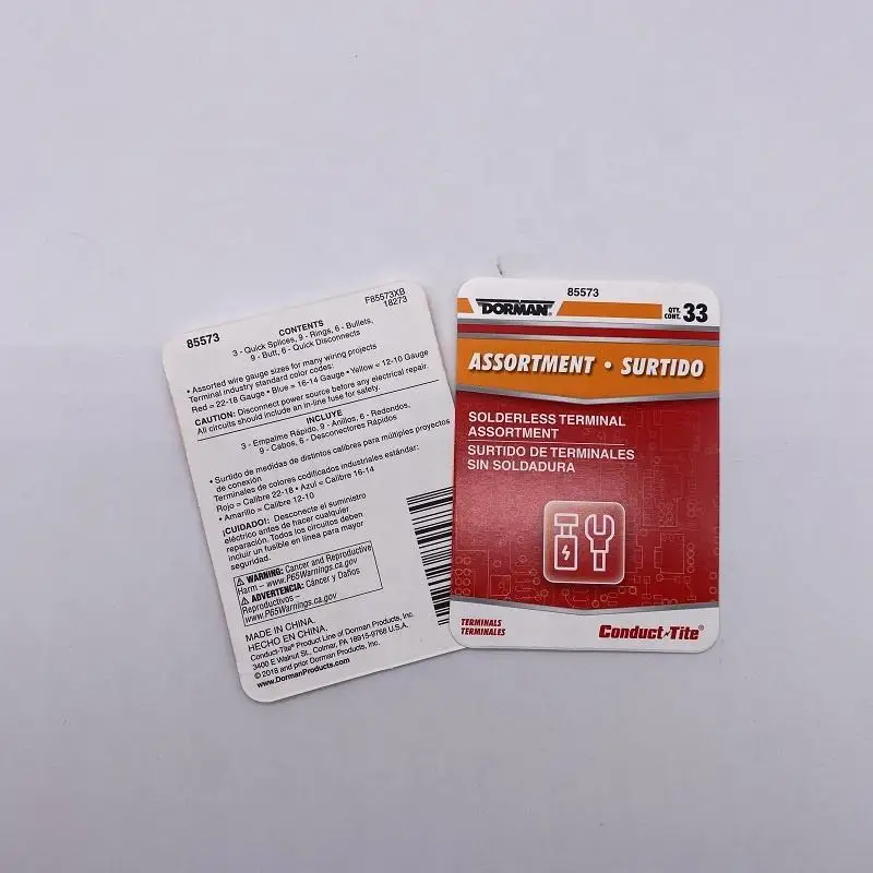 FSC Factory Direct Sale Slide Blister Insert Paper Cards Packaging Sd Slide Card Paper Blister Packaging