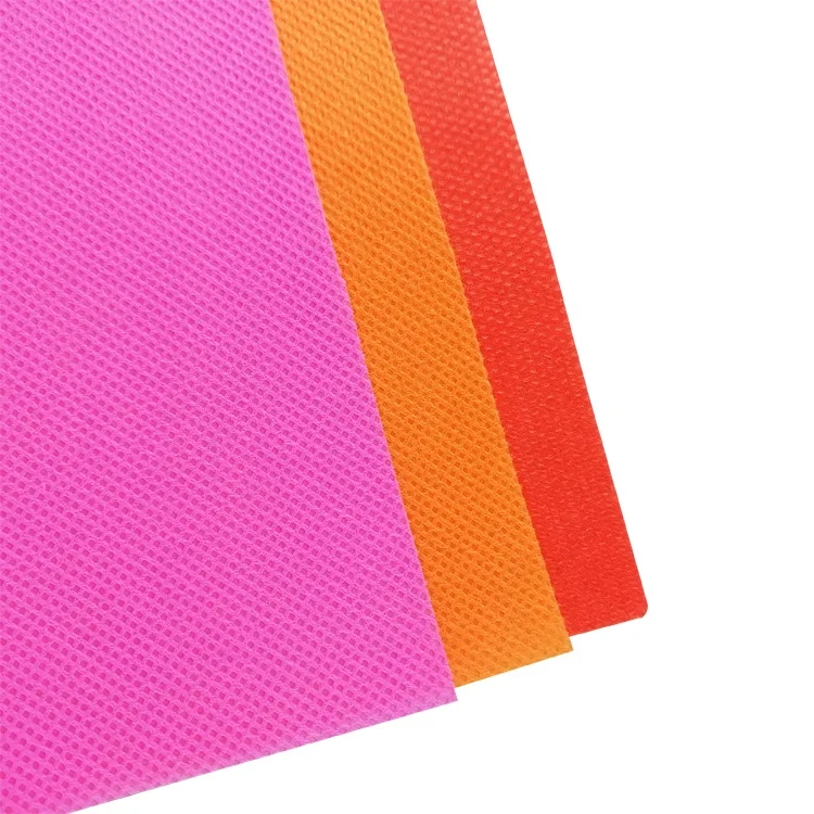 
Hot sale colorful tnt/ppsb/pp spunbond nonwoven/non woven fabric jumbo roll custom color and logo 