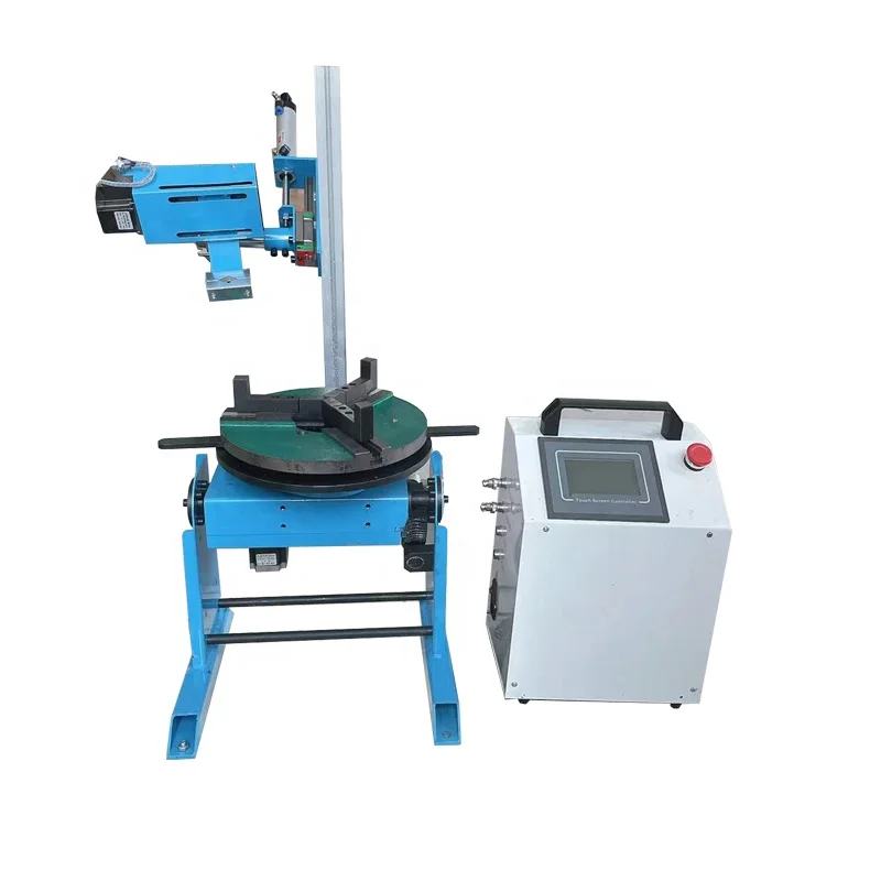 Horizontal Welding Turntable 50Kg Welding Positioner With Torch Holder