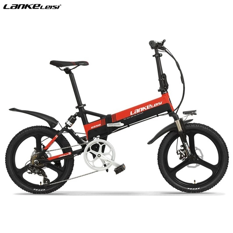 500W 20 Inch Folding Electric Bike 48V14.5AH Lithium Battery Aluminum Alloy Frame Electric Bicycle