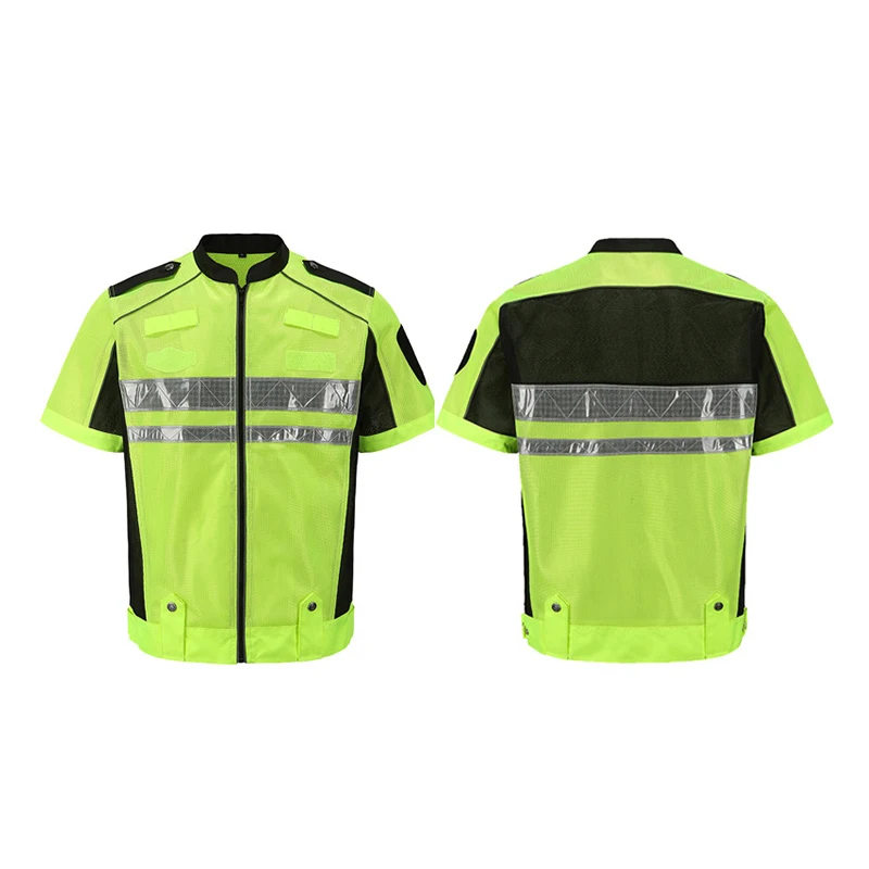 Summer New Design Short Sleeves Jackets For Men Hi Vis Workwear Uniform Reflective Safety Clothing