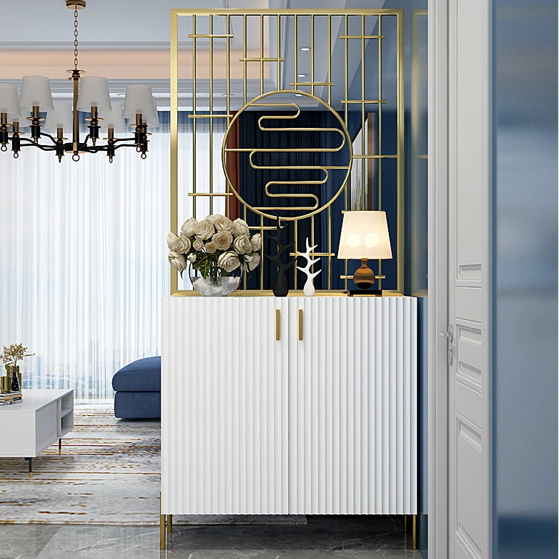 living room through the hall entrance cabinet shoe cabinet home modern minimalist new Chinese storage