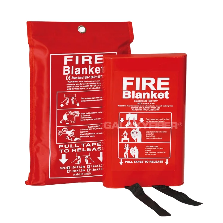 Manufacturer Custom 1*1m Fiberglass Fire Blanket Fire Proof Retardant Extinguish Secucaptain Anti Emergency Insulation Blanket