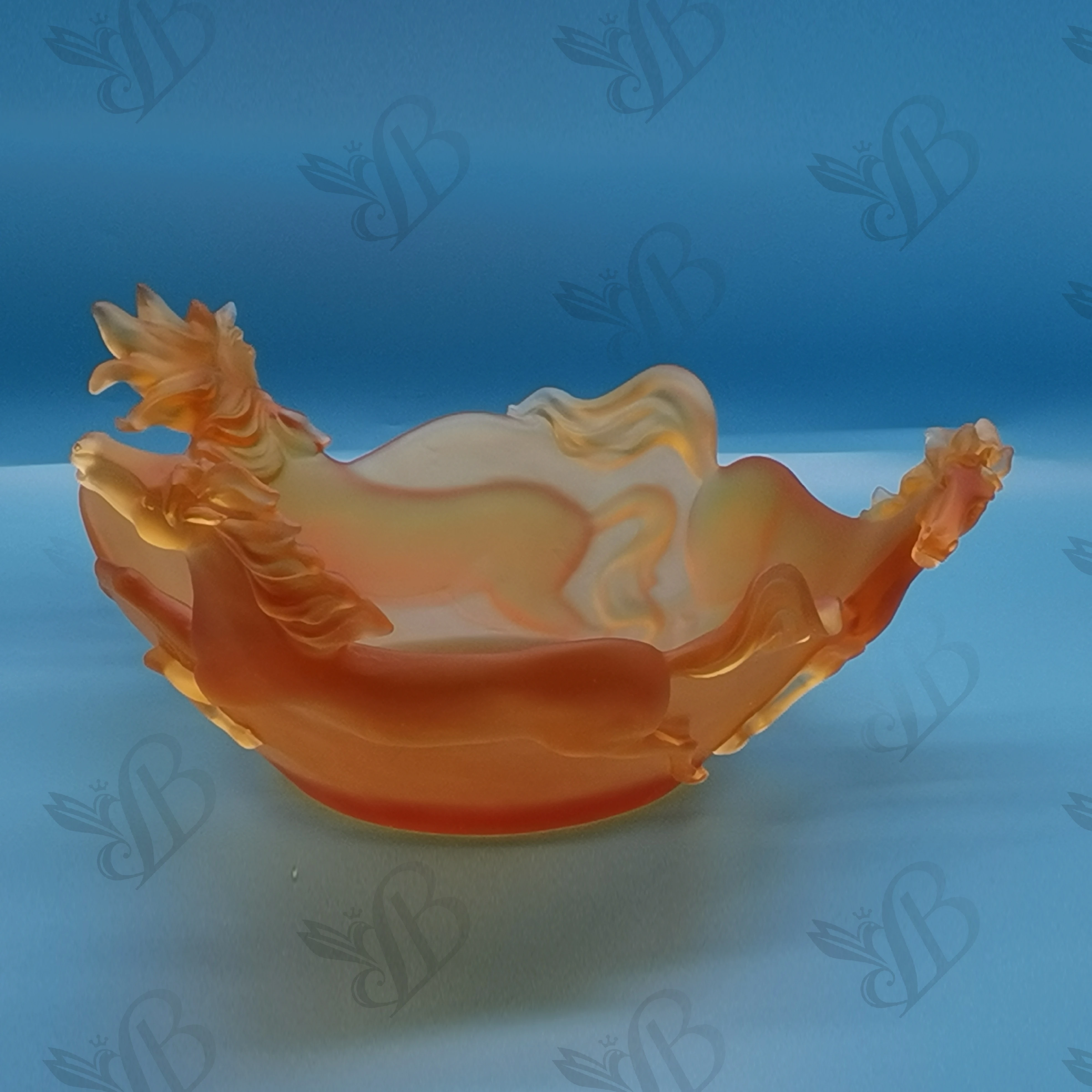 2021 latest middle east high grade crystal horse bowl for home decoration wedding hotel or office
