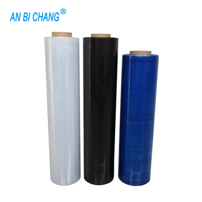 black red LLDPE polyethylene  clear transparent pallet stretch wrap film