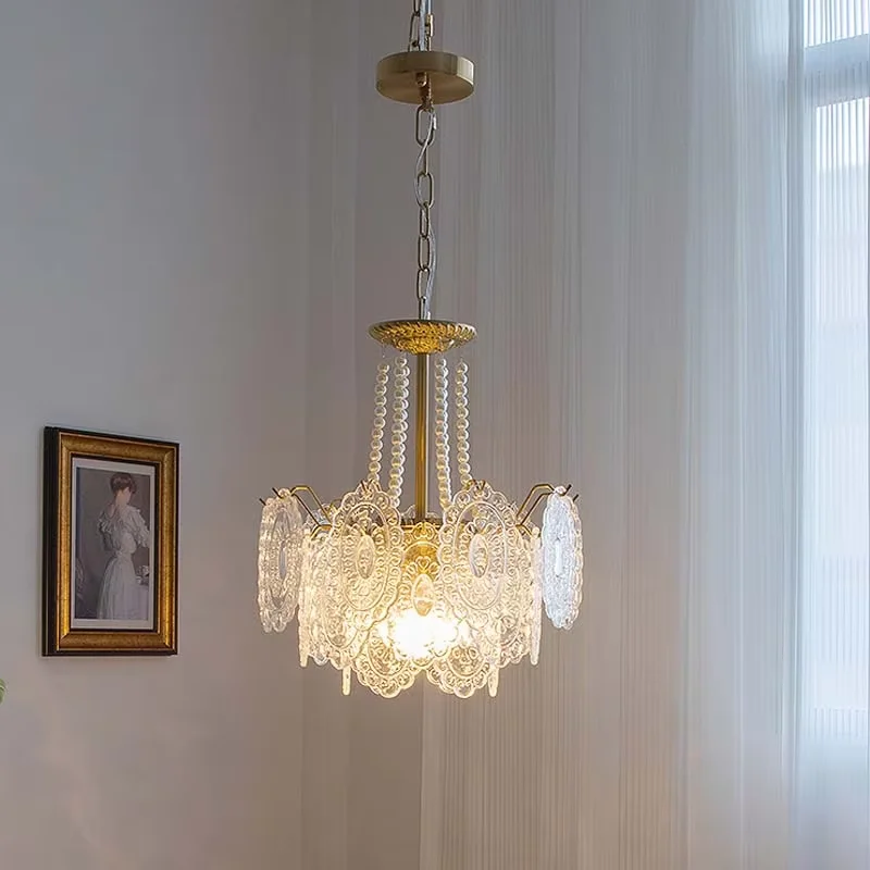 Palace Style Vintage Elegant Art LED Hanging Lamps Luxury Modern Wedding Restaurant High Ceiling K9 Crystal Chandelier