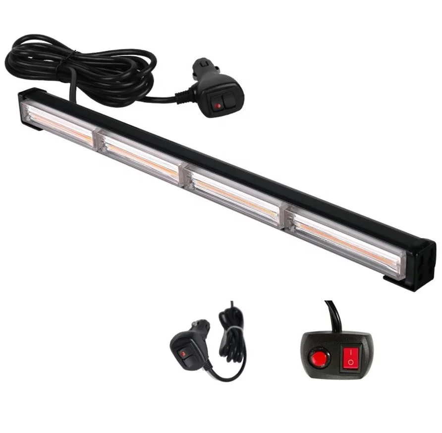 High bright COB LED traffic advisor light bar car flash strobe led bar light emergency vehicle recover towing truck strobe bar