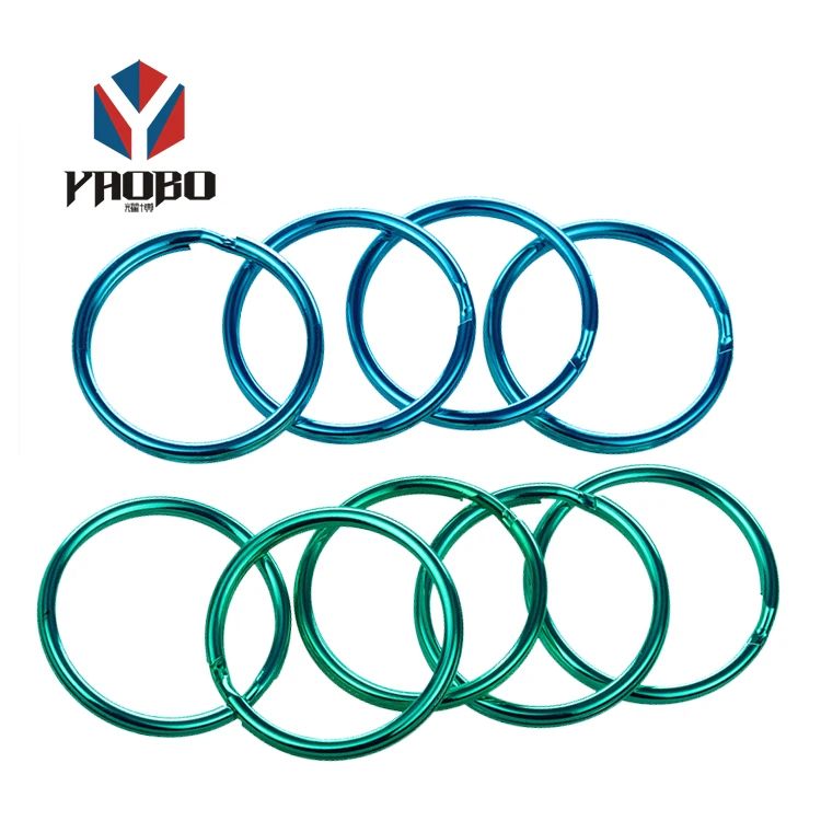 Colored Split Rings Metal Split Key Chains Key Rings For Souvenir