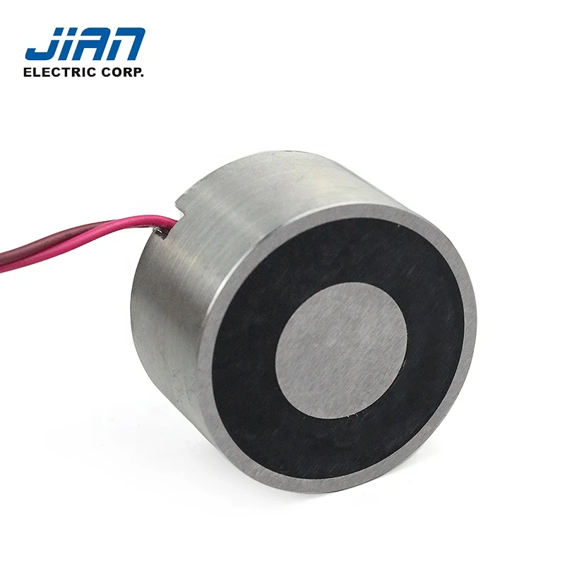 
500N 50kgs force power on to hold mini holding electromagnet 24V Dc Electromagnet 