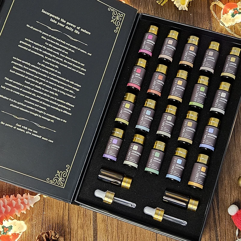 New style Essential Oil 20 bottles 5ml aromatherapy or massage for diffuser specific with Christmas 20-piece gift box