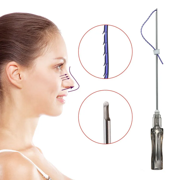 2024 Korea hilos tensores face lifting L blunt needle 19g cog 3d pdo thread