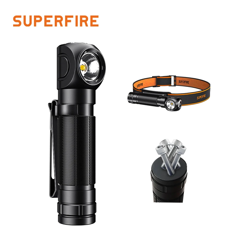 Rechargeable Headlamp Flashlight - 600 Lumens Ultra Bright Headlight  Waterproof work light for Outdoor working