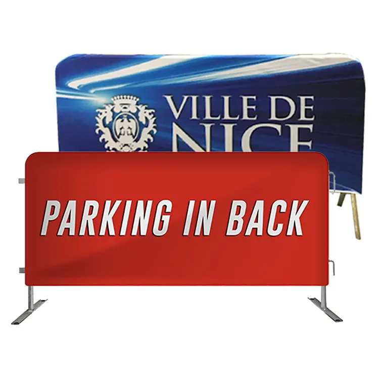 Heras Fence Covers | Mesh Fence Covers For Events Construction ,Outdoor Crowd Barrier Cover,Branded Heras Fence Screen Banner