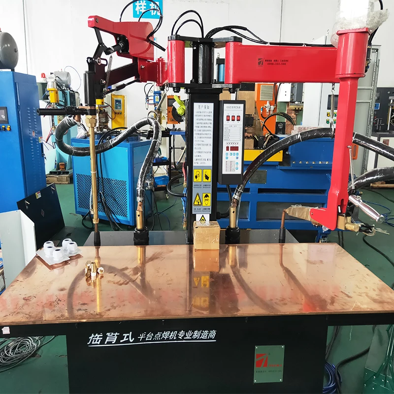 Factory DC Inverter Rocker Arm Spot Welder Automatic Pneumatic Table Spot Welding Machine