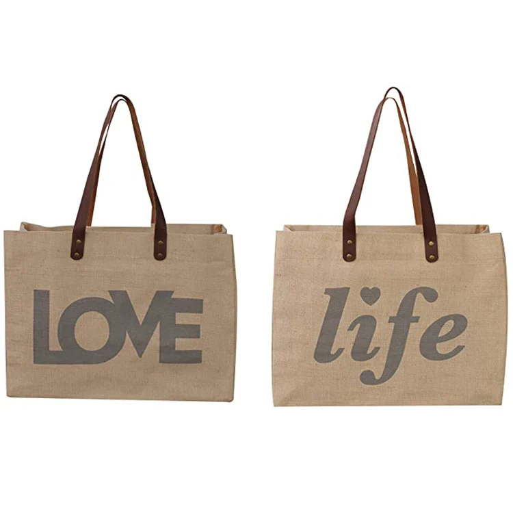 Shopping Tote Bags Designer Jute Hemp Ruiding Hot Products Fashion Accept Customized Logo Customized Size,medium(30-50cm)
