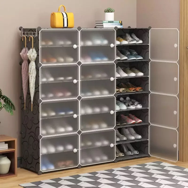 Simple Coat Rack Metal Shoe Rack Home Dormitory Simple Installation Multi-layer Shoe Cabinet Rental Room Storage Rack