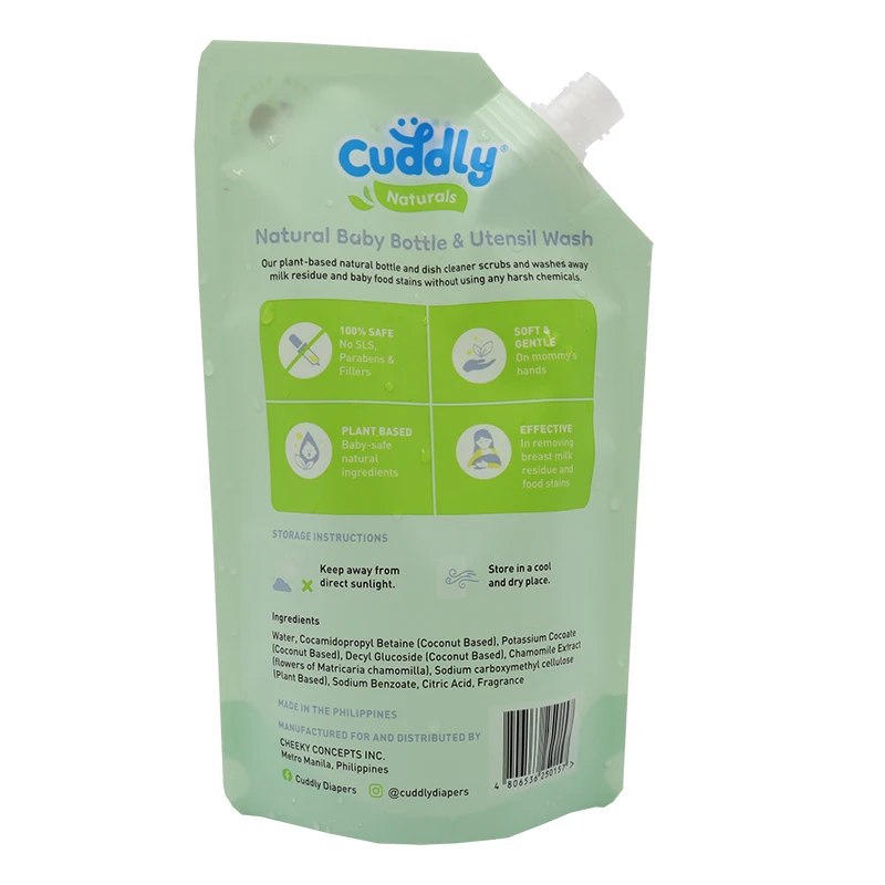 Small 50ml 60ml 100ml matte black refill stand up drink pouch with spout for liquid soap sanitizer Beverages juice packaging