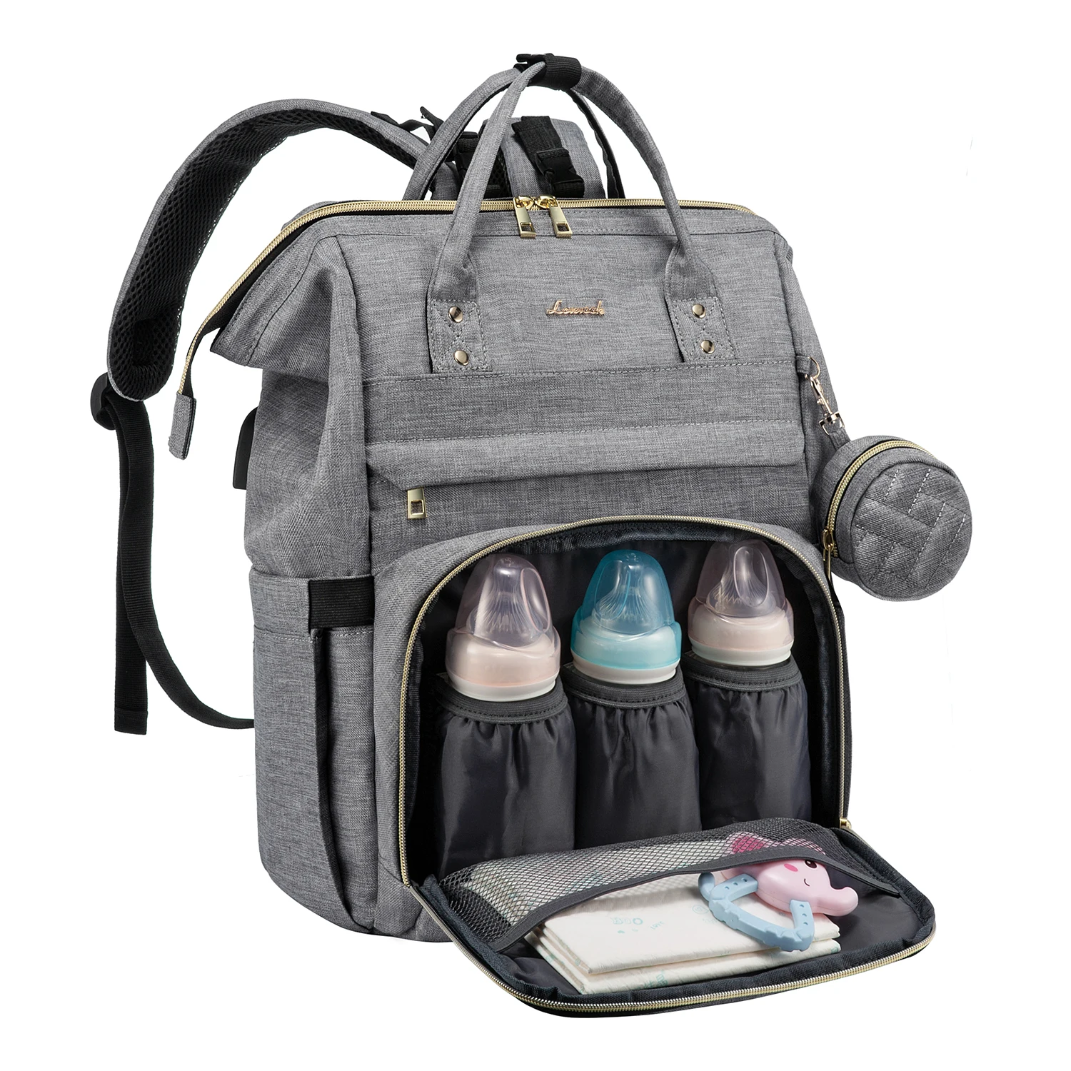 LOVEVOOK Custom Baby Care Nappy Changing Bags, Large Diaper Bags Backpack Maternity Backpack for Mom Backpack Baby Diaper Bag