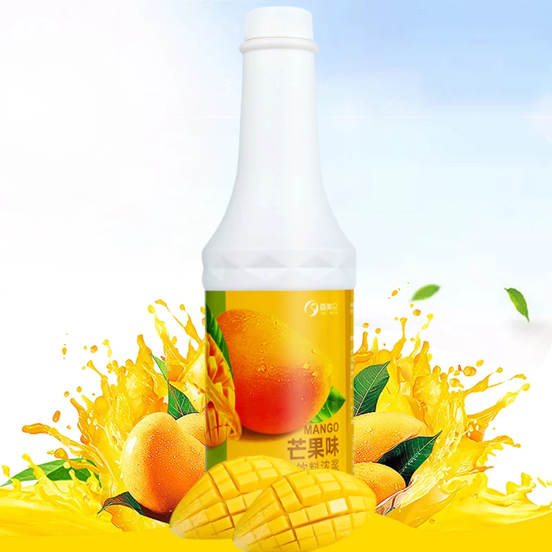 OEM bubble tea supplier bubble tea supplies fruit syrup Grape passion fruit Instant drinks Mango juice concentrate