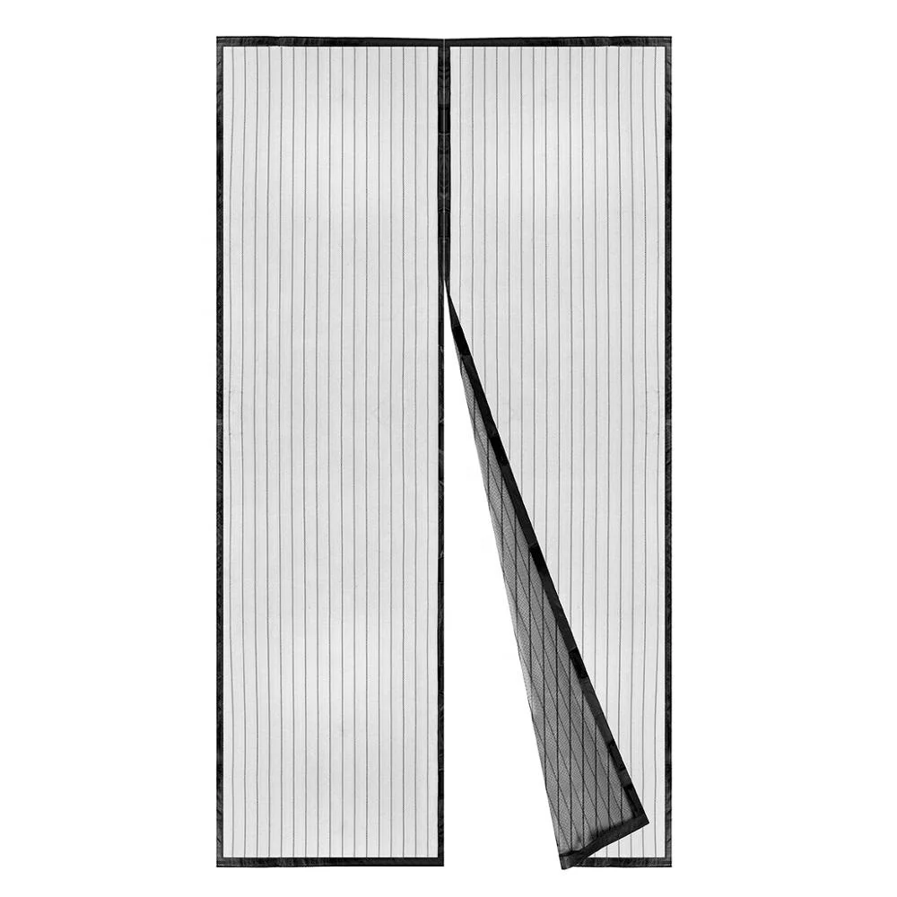 100*210/120*210cm Magnetic Fly Screen Door Full Frame Door Screen with Heavy Duty Mesh Curtain With Strong Tape Door Net