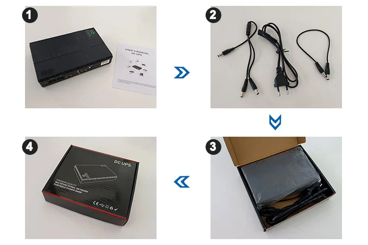 Mini UPS Multi выход онлайн USB 5V DC 9V 12V Power Bank для WiFi маршрутизатора камеры видеонаблюдения...