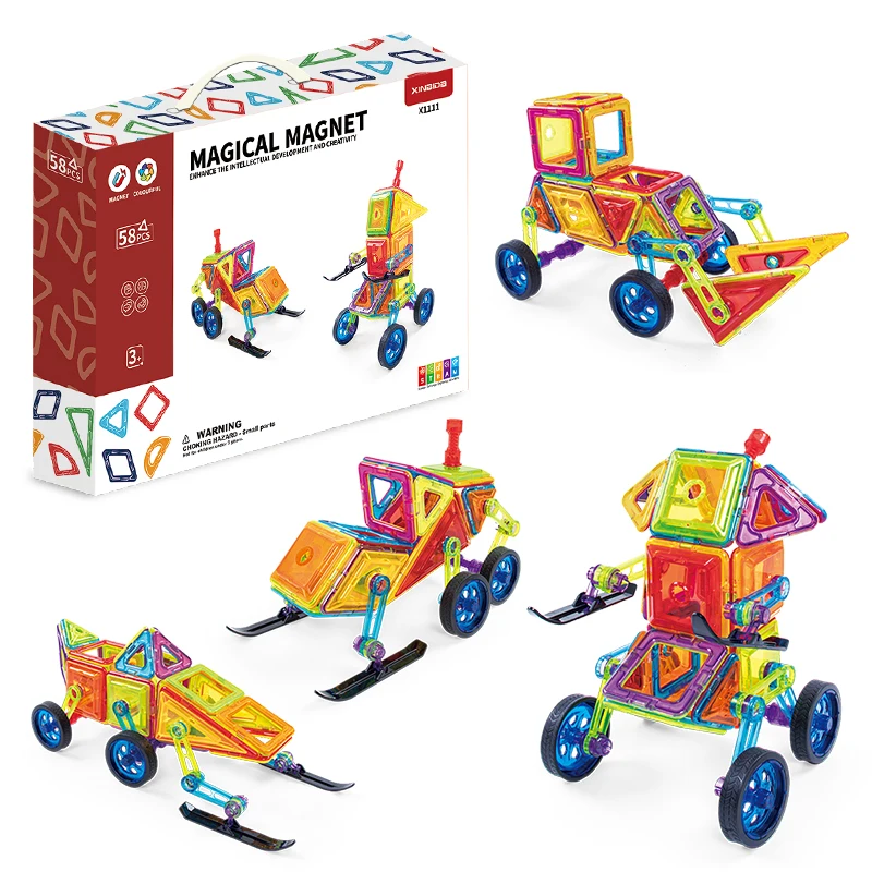 DIY Kids Educational Building Blocks Strong Magnetic Construction Set for Children Magnetic Toys