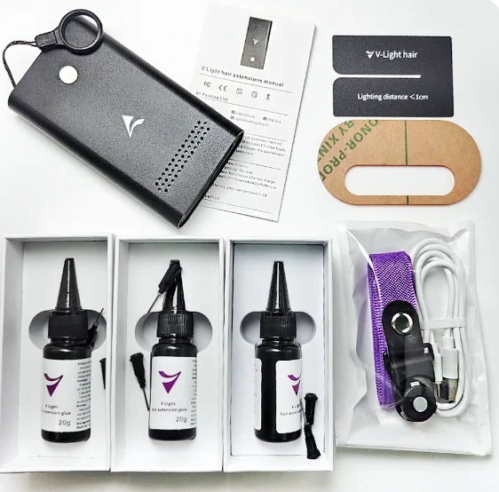 a 2024 New Arrival Supply V Light Technology Hair Extension Machine High-tech Tool For Human Hair Extensions