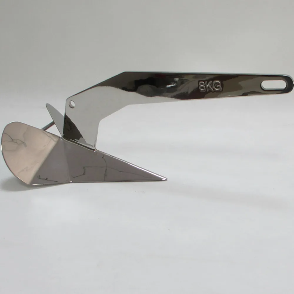  Stainless Steel 316 Delta Anchor 6.6lbs (3kg) Marine