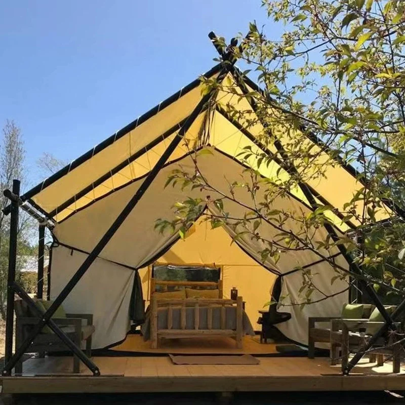 Hotel desert tent one room with veranda camping roof tent