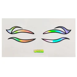 Cosplay Party Transparent Custom Glitter Laser Eyeliner Holographic Temporary Tattoos Eye Shadow Face Tattoo Temporary